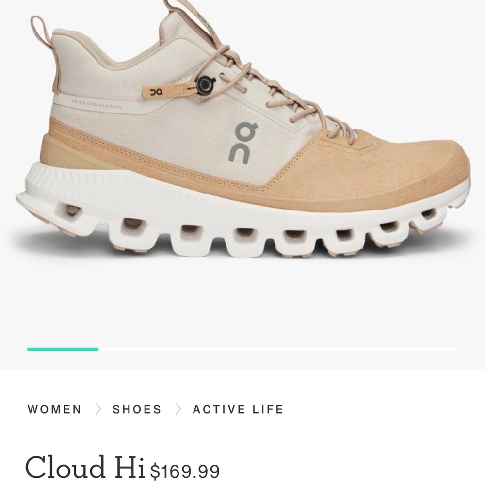 On Cloud Cloud Hi
Color Camel and Pearl
